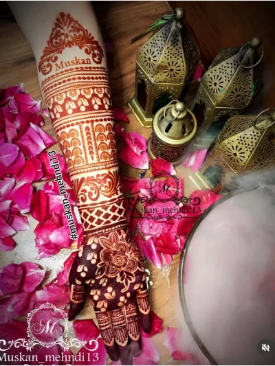 D2Dulhan hand stencil (1pcs)