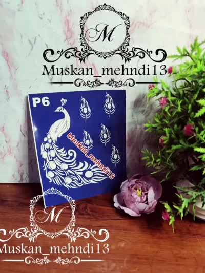 P6 Peacock Stencil