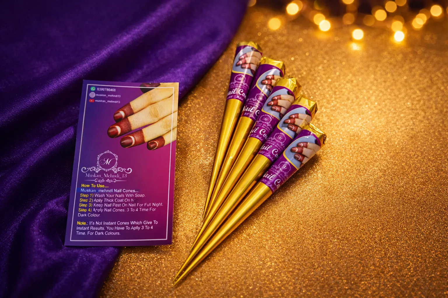 Pack of 6 araq nail cone (20g each)