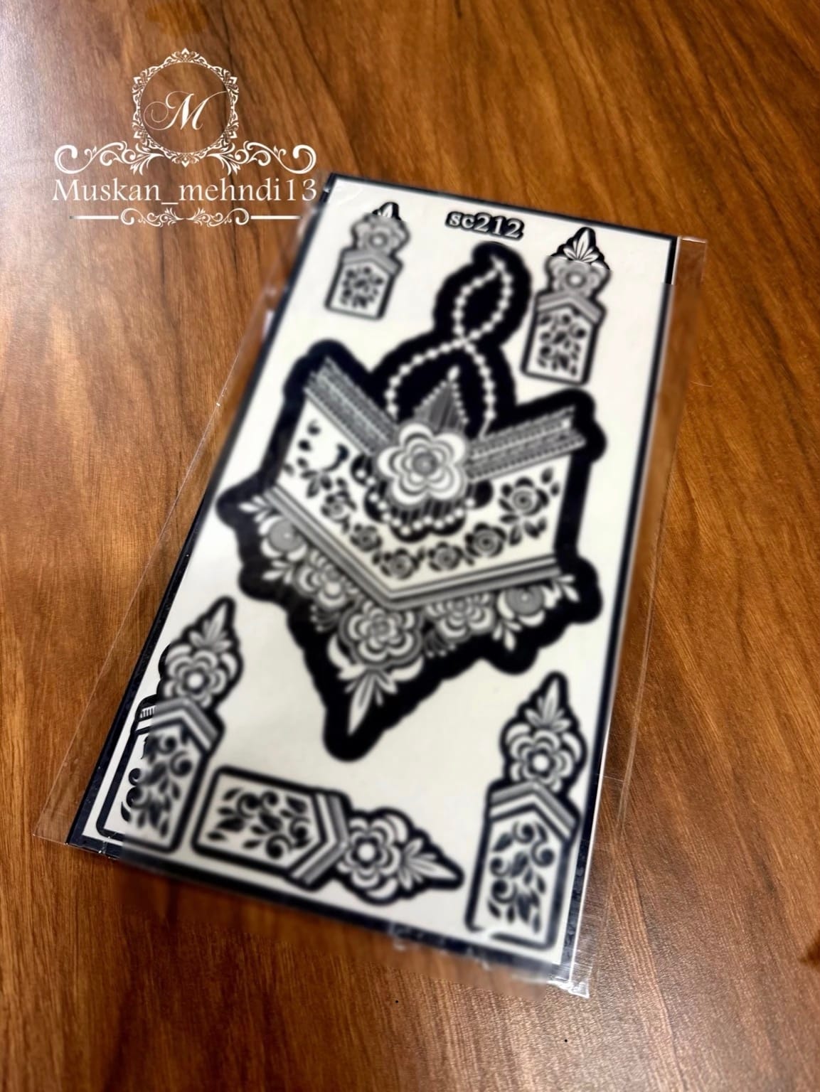 Sc212 mehndi stencil (1pcs) - Image 2