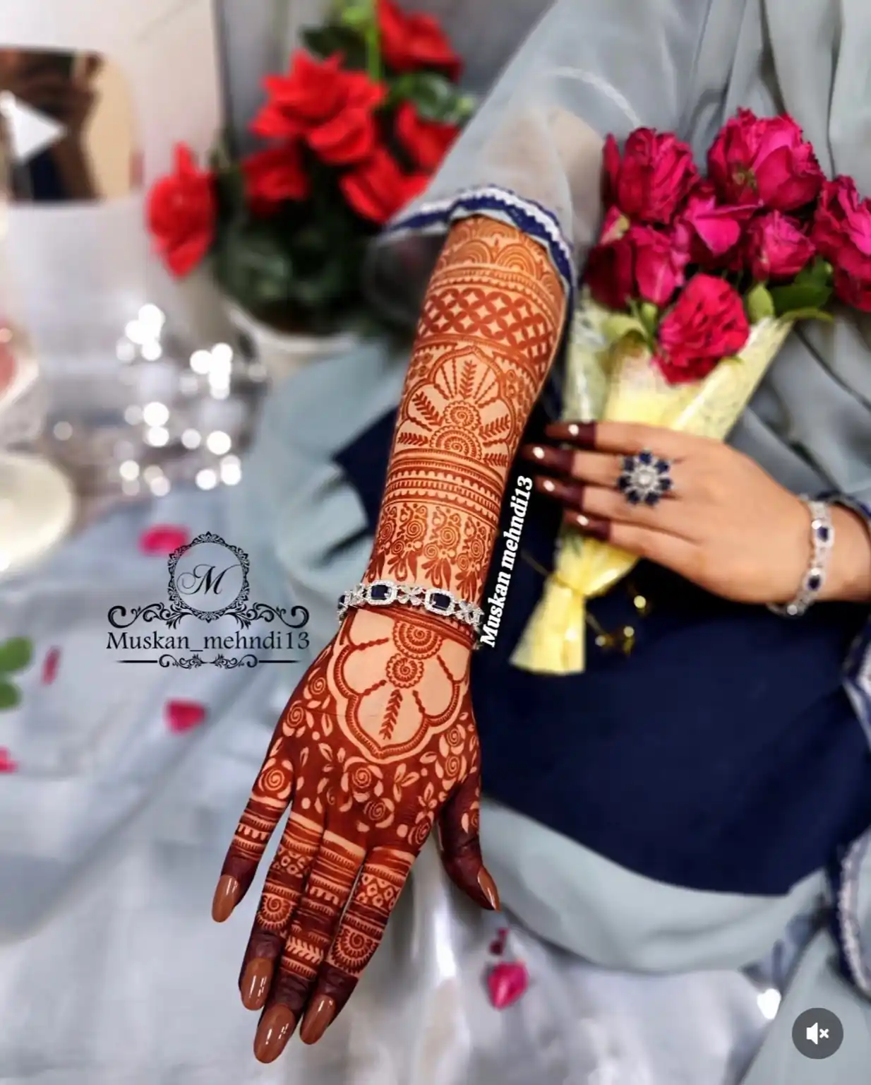 D8 Dulhan hand stencil (1 pcs) - Image 7