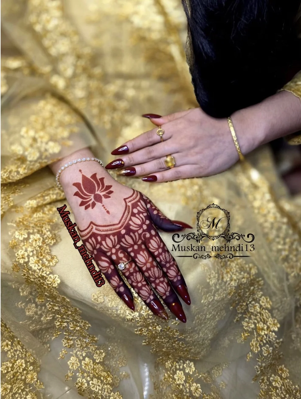 Sc209 lotus mehndi (1pcs) - Image 3
