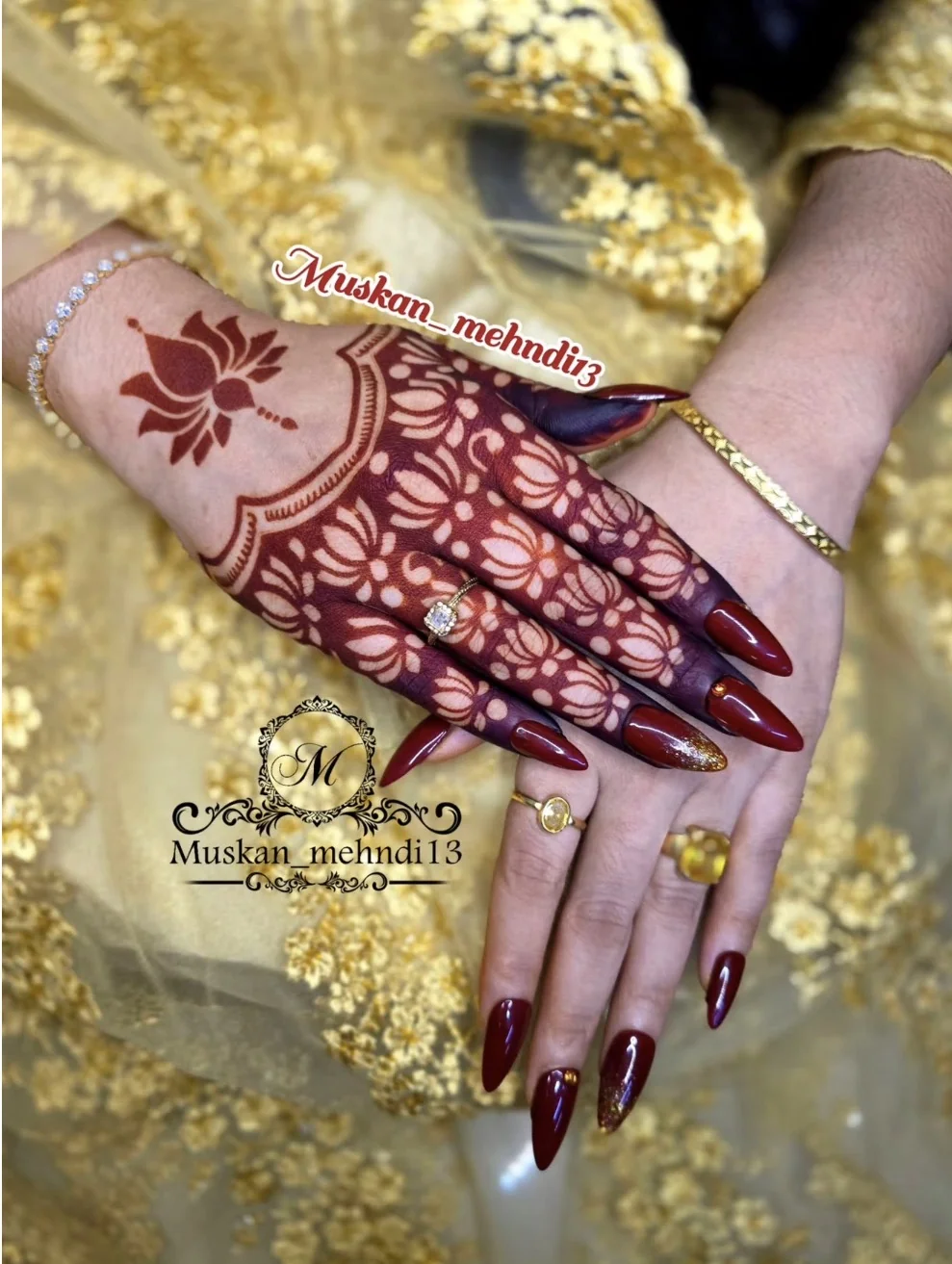 Sc209 lotus mehndi (1pcs) - Image 4