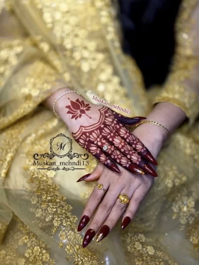 Sc209 lotus mehndi (1pcs)