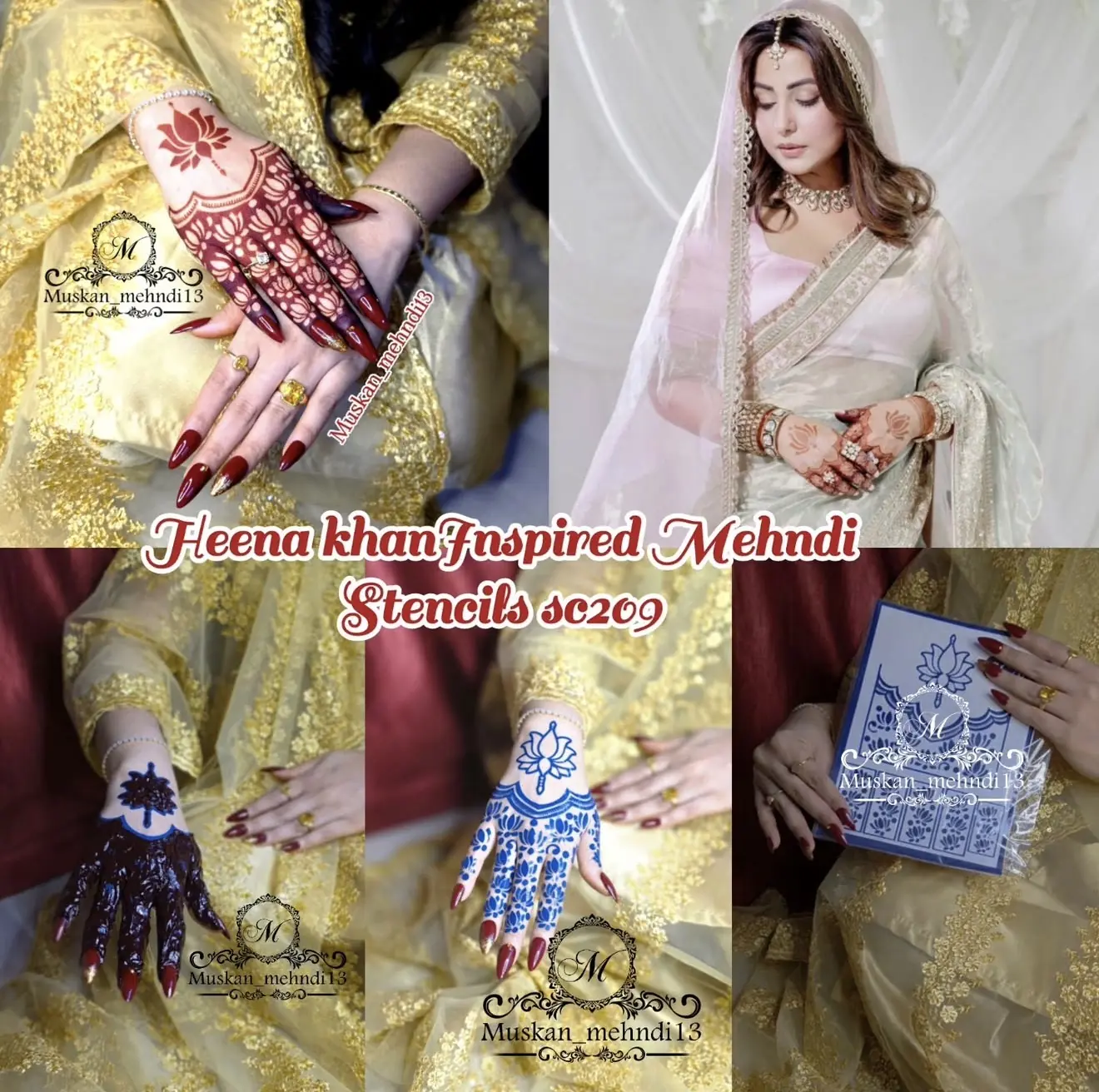 Sc209 lotus mehndi (1pcs) - Image 2