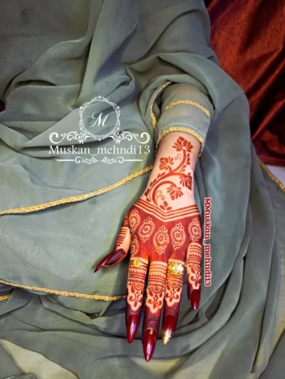 Sc210 mehndi stencil (1pcs)