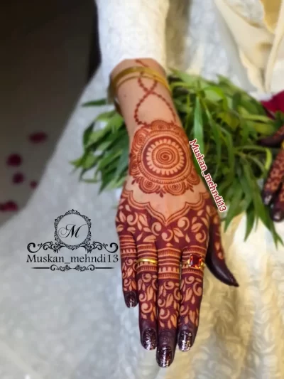Sc211 mehndi stencil (1pcs)