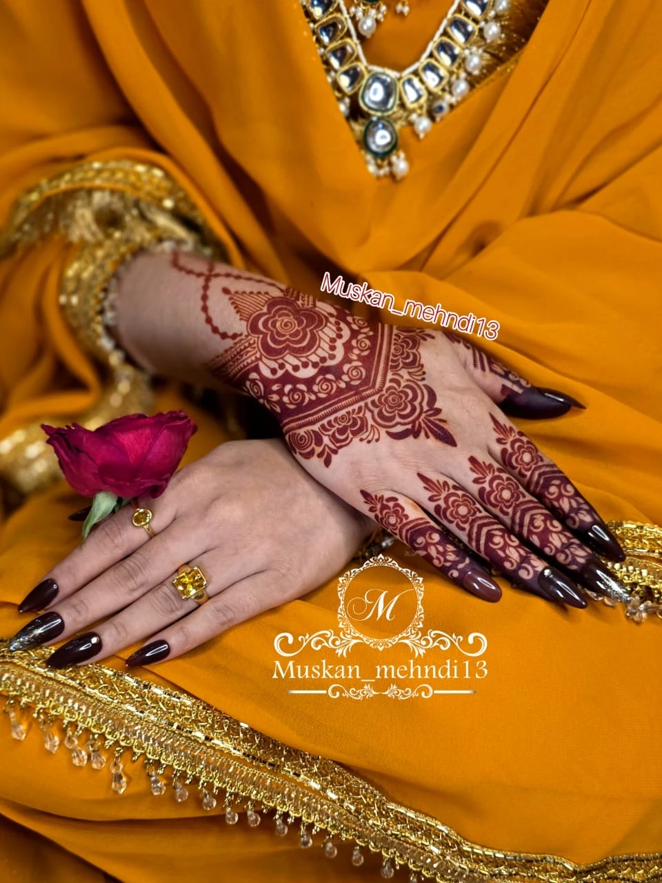 Sc212 mehndi stencil (1pcs) - Image 5