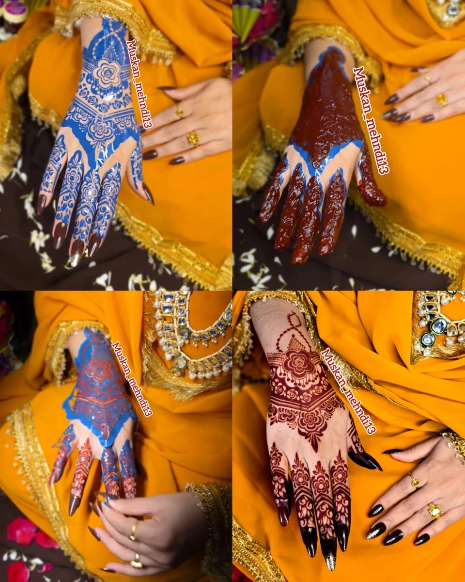 Sc212 mehndi stencil (1pcs) - Image 3