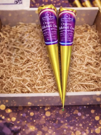 2 pcs organic mehndi cones