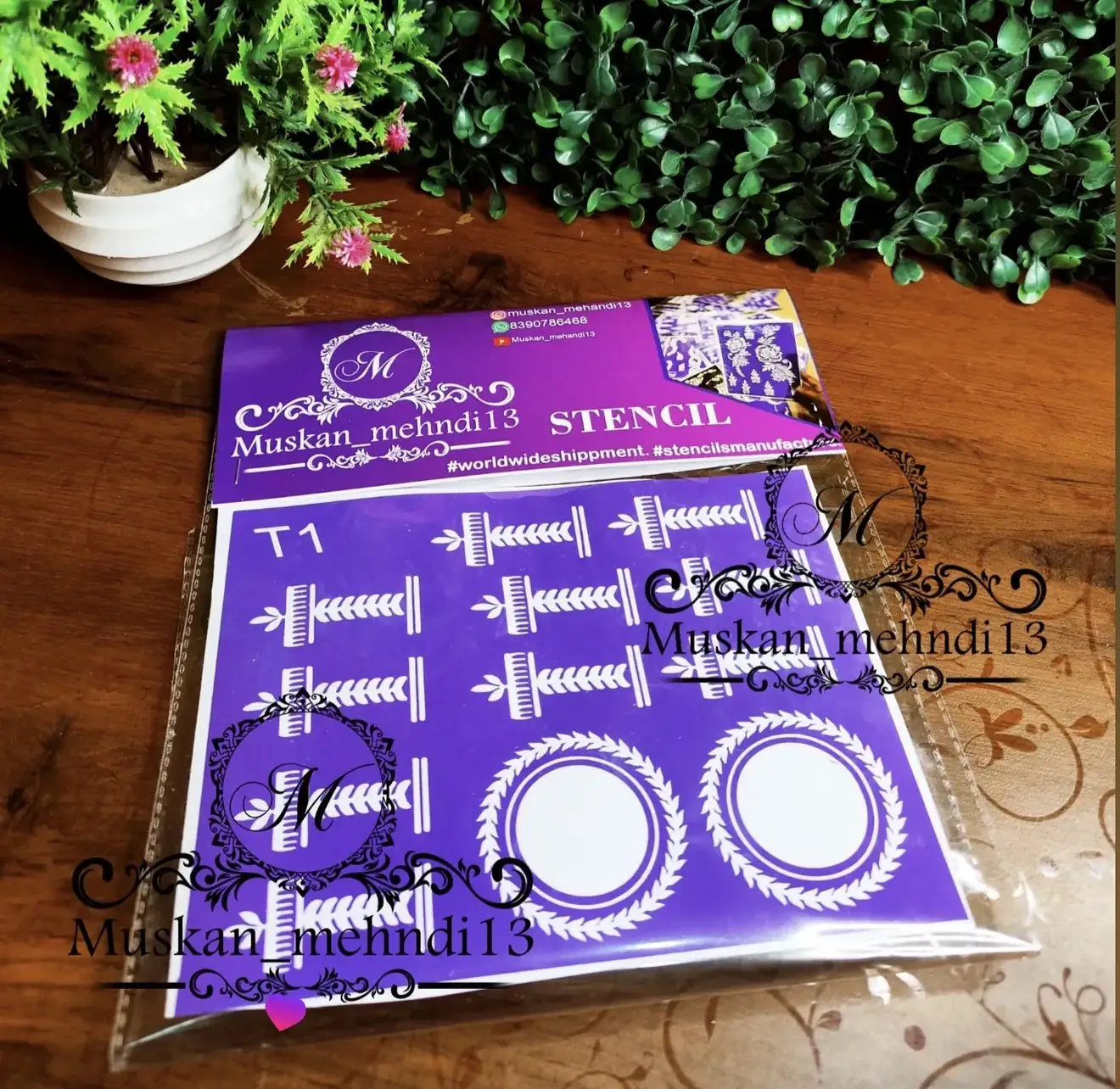 T1 Mandala stencil (1 pcs ) - Image 2