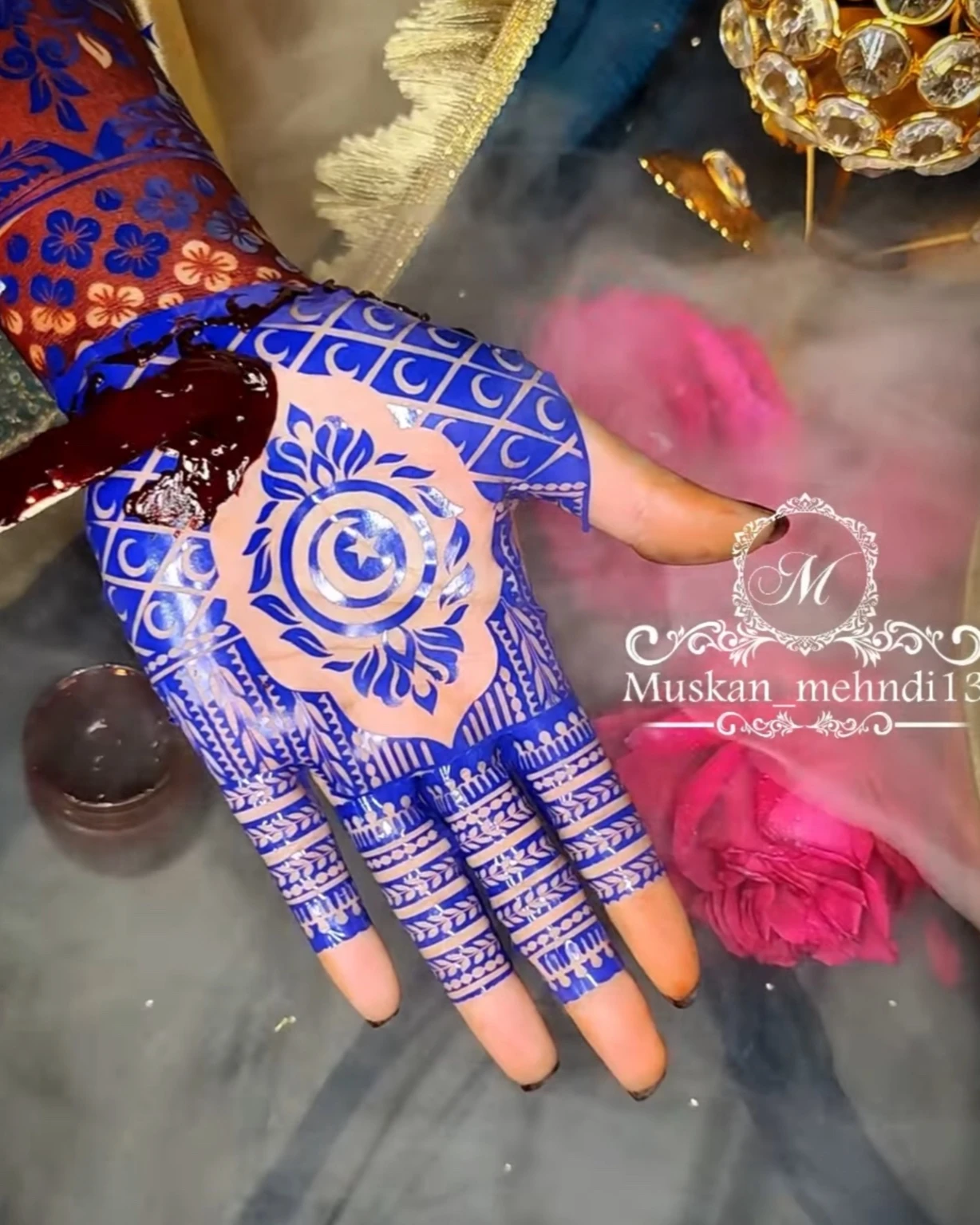 FM1 Ramdan Full hand Stencil (2 pcs ) - Image 4