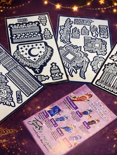 Pack of 4 stencil only ( sc202,219 , Rm3,12)