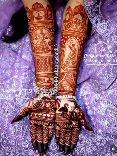 K4,5 karwachauth full hand Stencil