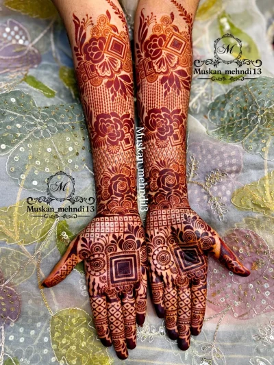 D9 floral bridal stencil (2pcs )