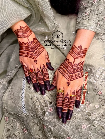 Sc226 simple Mehndi stencil
