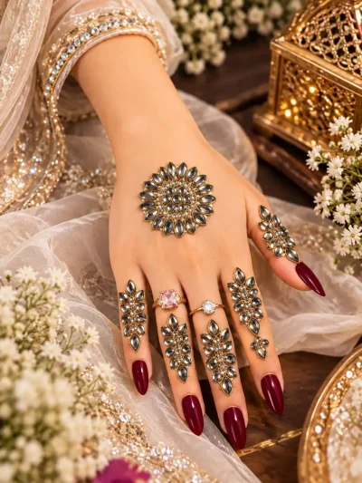Km5 kundan mehndi (1 sheet)